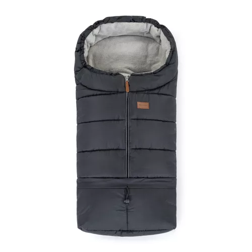 Petite and Mars Téli szett Jibot 3in1 bundazsák és kézmelegítő kesztyű babakocsira Jasie Charcoal Grey