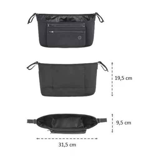 Petite and Mars Rendszerezőtáska babakocsira levehető zsebbel Pocket Zip