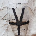 Petite and Mars bundazsák állítható 3in1 Jibot Dusty Pink