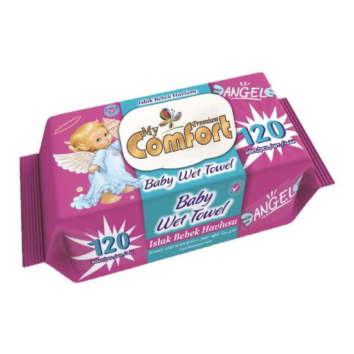 My Comfort nedves törlőkendő kupakos 120db angyalkás