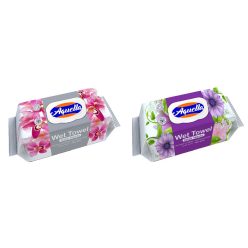   Aquella Baby nedves törlőkendő Virág illattal kupakos 120 db