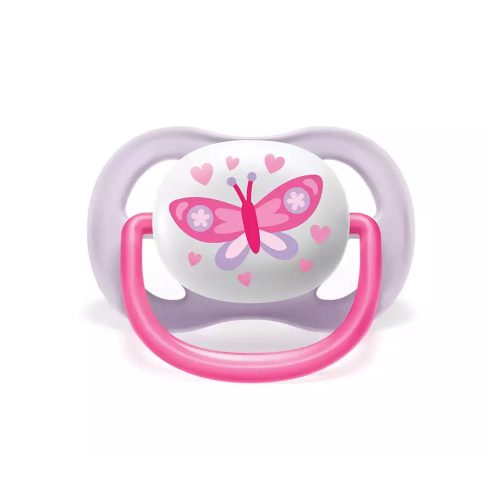 Philips AVENT játszócumi ultra air 0-6hó lány Text 2db