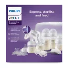 Philips AVENT mellszívó kézi kezdő szett Natural Response, mikrohullámú sterilizátorral