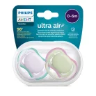 Philips AVENT játszócumi Ultra Air neutral 0-6hó lányos lila 2db