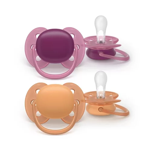 Philips AVENT játszócumi Ultrasoft neutral 18hó lányos 2db