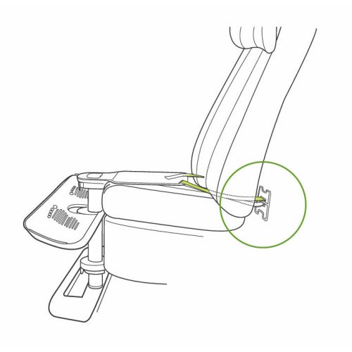 KneeGuardKids4 lábtartó autósüléshez