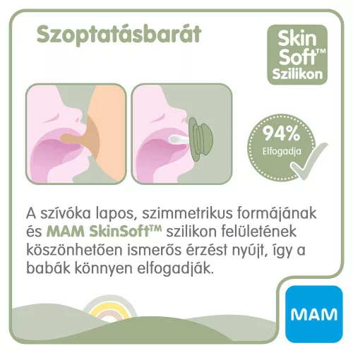 MAM játszócumi Original Pure szilikon 16hó dupla