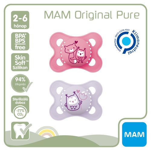 MAM játszócumi Original szilikon 2-6hó dupla