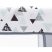 Fillikid utazóágy Standard kerekes szürke háromszögmintás 4019-07