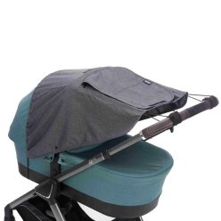   Fillikid kiegészítő naptető babakocsira és mózeskosárra Deluxe szürke-melange 1521-17