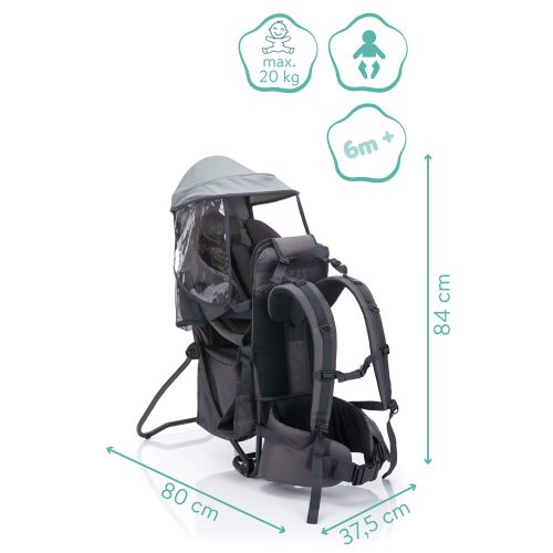 Fillikid háti hordozó Elite szürke HB110-07