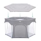 Fillikid betét hatszögletű utazójárókába 124cm átmérőjű szürke Safari 1121-77