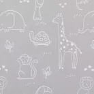 Fillikid betét hatszögletű utazójárókába 124cm átmérőjű szürke Safari 1121-77