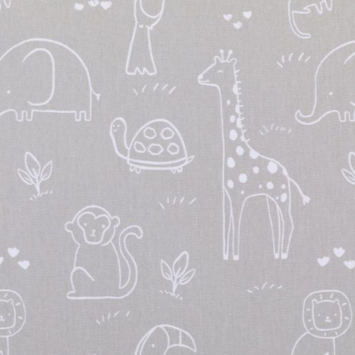 Fillikid betét hatszögletű utazójárókába 124cm átmérőjű szürke Safari 1121-77