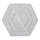 Fillikid betét hatszögletű utazójárókába 124cm átmérőjű szürke Safari 1121-77