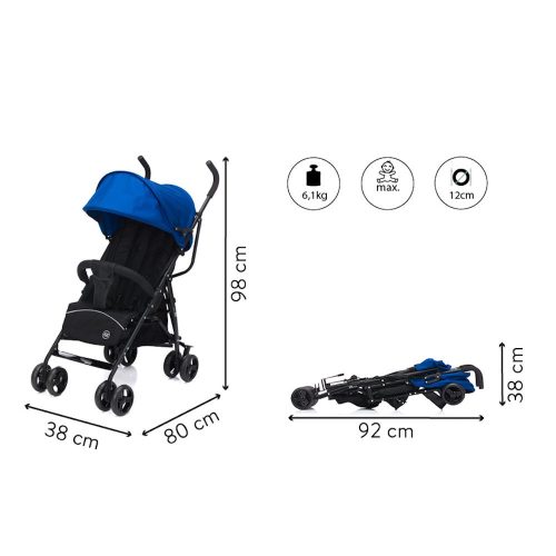 Fill sportbabakocsi Glider fekete-kék 107-41