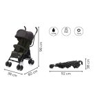 Fill sportbabakocsi Glider olíva-szürke 107-54