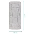 Fillikid ülésbetét babakocsiba memóriahabos 7795-77 Szafari szürke