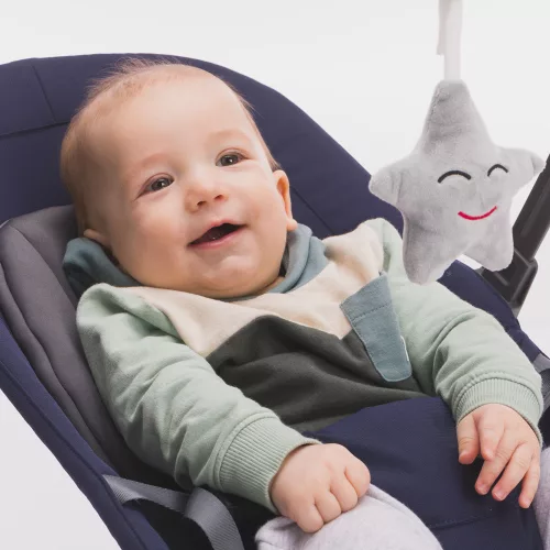 Fillikid pihenőszék játékívvel sötétkék-szürke 600-01