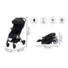 Fill sportbabakocsi Rover fekete K868-06