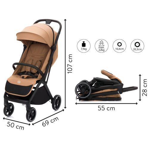 Fillikid sportbabakocsi Cooper homokszínű S1-09