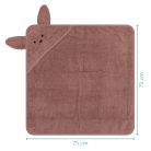 Fillikid fürdőlepedő 75x75cm nyuszi rózsaszín 1033-42