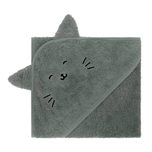 Fillikid fürdőlepedő 75x75cm cica zöld 1033-44