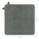 Fillikid fürdőlepedő 75x75cm cica zöld 1033-44