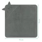 Fillikid fürdőlepedő 75x75cm cica zöld 1033-44