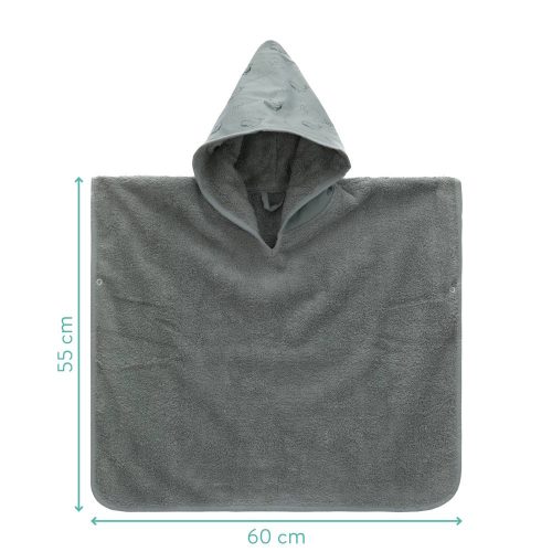Fillikid poncsó frottír 59x54cm bálna 1036-44