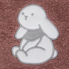 Fillikid kapucnis törölköző 75x75 nyuszi rózsaszín 1032-52