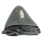 Fillikid kapucnis törölköző 75x75 maci zöld 1032-54