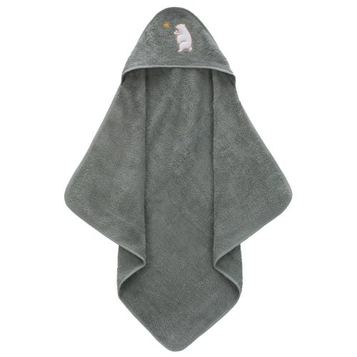 Fillikid kapucnis törölköző 75x75 maci zöld 1032-54