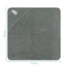 Fillikid kapucnis törölköző 75x75 maci zöld 1032-54