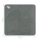 Fillikid kapucnis törölköző 75x75 maci zöld 1032-54
