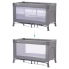 Fillikid utazóágy Milano 120x60cm szürke 4067-17