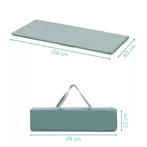 Fillikid utazóágy Valencia 120x60cm zöld 4066-04