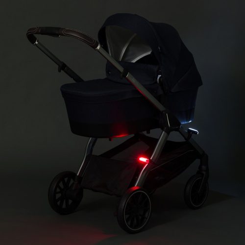 Fillikid biztonsági lámpa babakocsira Easy fix piros-fehér 2db 589-00