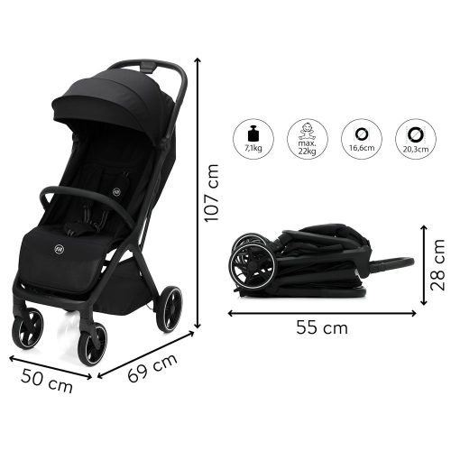 Fillikid sportbabakocsi Cooper fekete S1-06