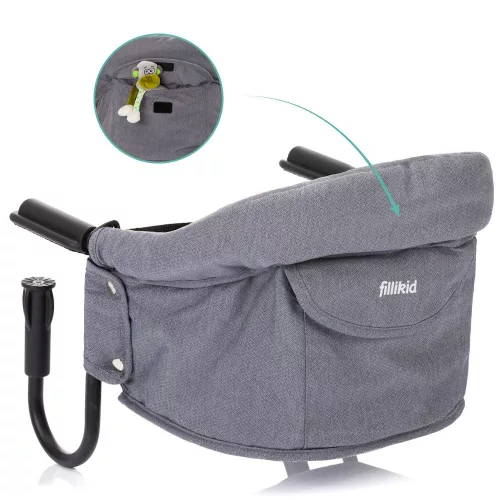 Fillikid etetőszék asztali Comfort szürke 399-07