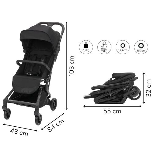 Fillikid sportbabakocsi Avero fekete S832-06