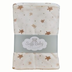 Soffi Baby takaró pamut dupla teknős bézs 80x100cm