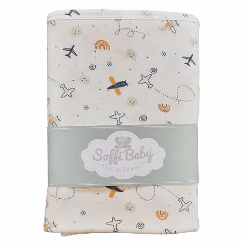 Soffi Baby takaró pamut dupla repülők 80x100cm