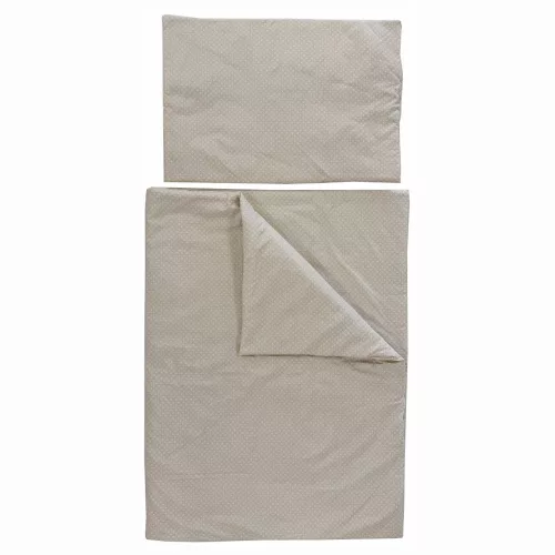 Soffi Baby ágynemű szett 2 részes 135x90 - 40x60cm apró csillag mintás bézs
