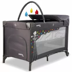   Complet utazóágy pelenkázóval emelhető fekvőrésszel és játékkonzollal