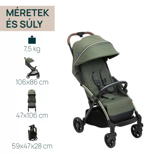 Goody XPlus babakocsi 22 kg-ig automata, egykezes összecsukással