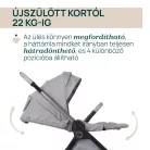 BELLAGIO Trio babakocsi önműködő záródással 22 kg-ig