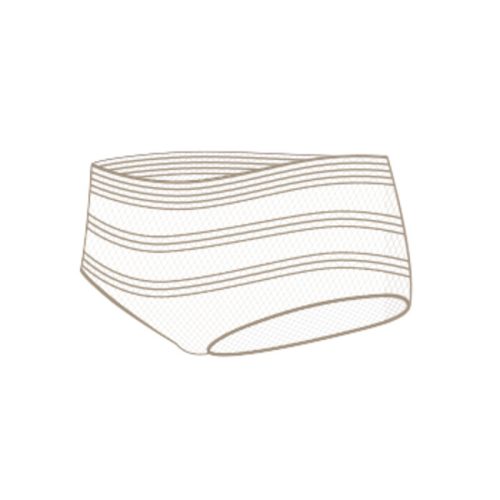 Hálós elasztikus alsó, egy méret, 4 db szülésbetéthez