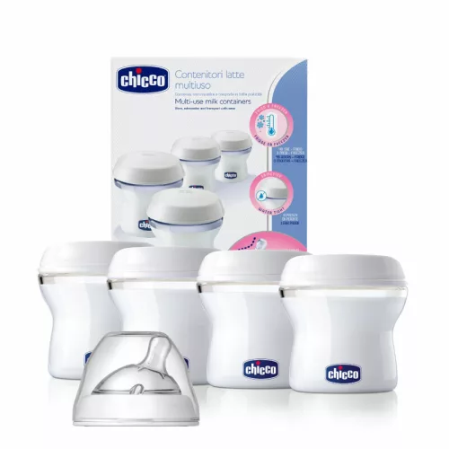 NaturalFellingTejtároló 4x150 ml anyatej tárolás, multifunkciós tárolók