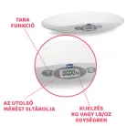 Digitális csecsemőmérleg 20 kg-ig súlystabilizáló funkció a mozgó baba méréséhez